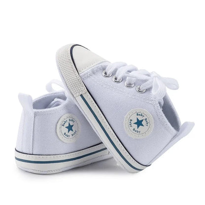 Canvas Sneakers Baby Boys Girls Shoes First Walkers Infant Toddler Anti-Slip Soft Sole Classical Newborn Baby Shoes 0-18 Month