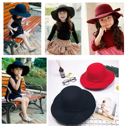 2019 Baby Summer Accessories Sweet Girls Kids Bowknot Hat Bowler Beach Sun Protect Caps Bonnet Toddler Photography Props 2-8T