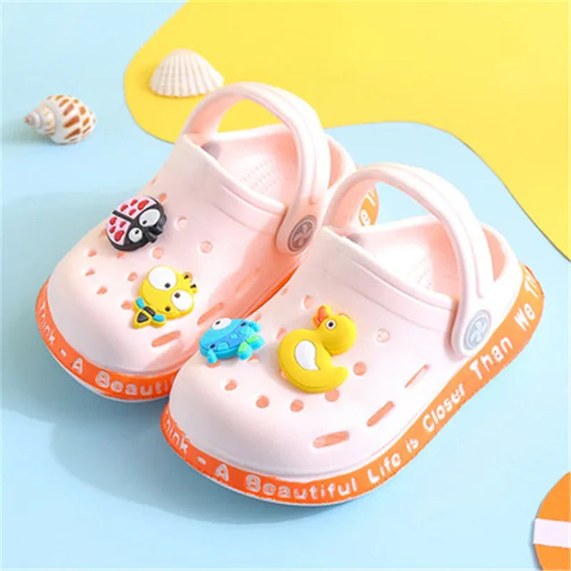 Summer New Baby Hole Shoes 2022 Children Nice Non -Slip Soft Floor Old Boys Girl Beach Sandals 1 -5 Years