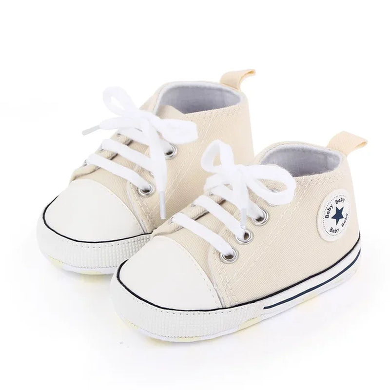 Canvas Sneakers Baby Boys Girls Shoes First Walkers Infant Toddler Anti-Slip Soft Sole Classical Newborn Baby Shoes 0-18 Month