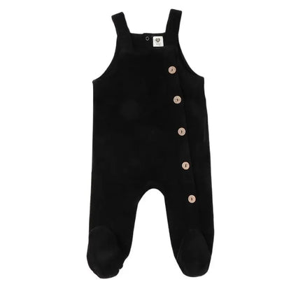 Baby Romper Pyjamas Kids Clothes Condole Belt Romper Children Clothing Baby Overalls Boy and Girls Clothes Black Baby Jumpsuit