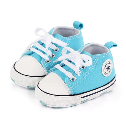 Canvas Sneakers Baby Boys Girls Shoes First Walkers Infant Toddler Anti-Slip Soft Sole Classical Newborn Baby Shoes 0-18 Month