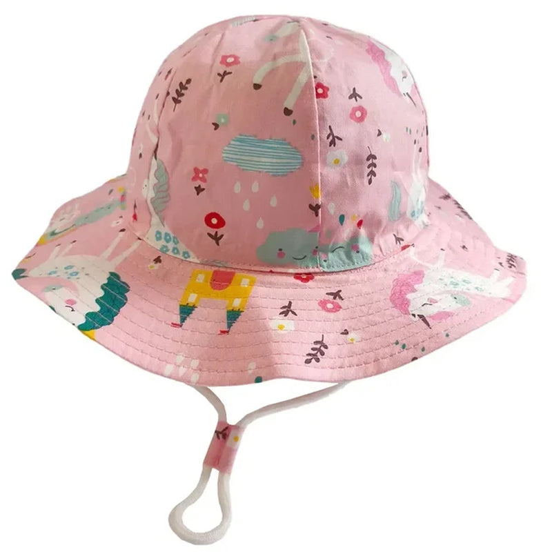 New Panama Summer Baby Girls Hat Beach Sun Cap Travel Boys Fisherman Cap Outdoor Children Bucket Hats Cotton Toddler Baby Hats