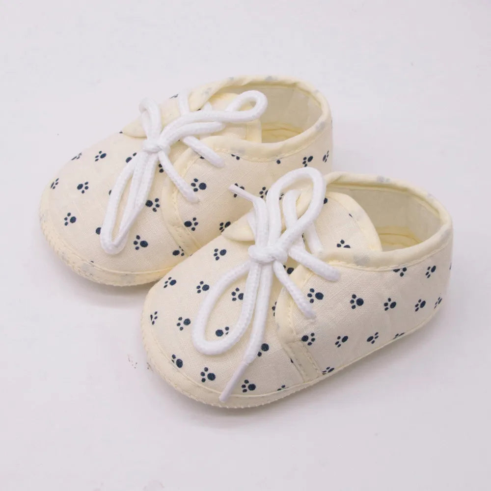 2020 Summer Newborn Shoes Baby Girls Shoes Letter Footprint Plaid Anti-Slip Footwear Crib Shoes Baby Boy Small Toddler Shoes