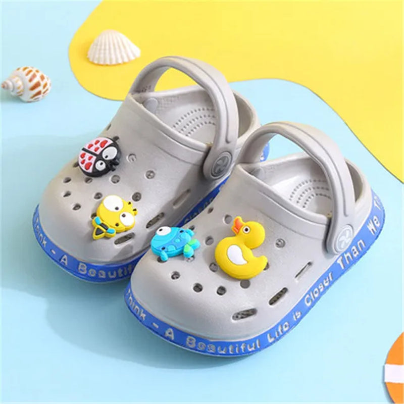 Summer New Baby Hole Shoes 2022 Children Nice Non -Slip Soft Floor Old Boys Girl Beach Sandals 1 -5 Years