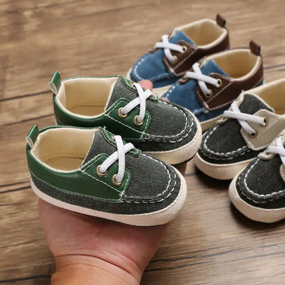 Newborn Toddler Baby Boy Girl Soft Sole First Walkers Shoes Lace up Casual Sneakers Sport Shoes