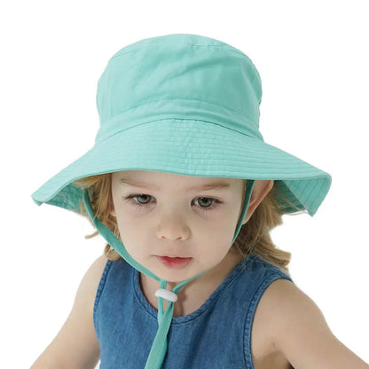 Summer Baby Sun Hat Baby Sun Hat for Girls and Boys Outdoor anti UV Kids Beach Caps Bucket Cap