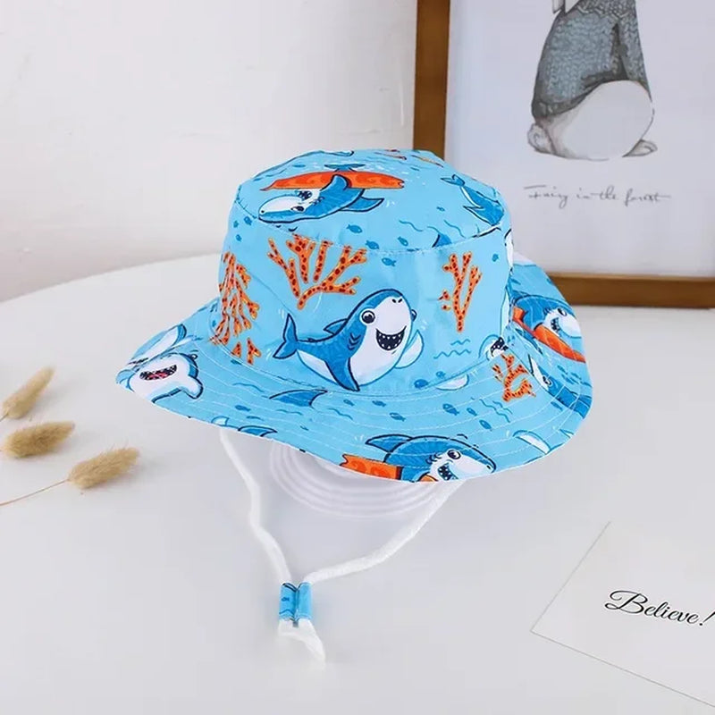 New Panama Summer Baby Girls Hat Beach Sun Cap Travel Boys Fisherman Cap Outdoor Children Bucket Hats Cotton Toddler Baby Hats