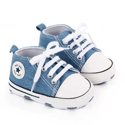 Canvas Sneakers Baby Boys Girls Shoes First Walkers Infant Toddler Anti-Slip Soft Sole Classical Newborn Baby Shoes 0-18 Month